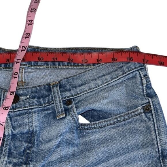 Hollister Mens Distressed Skinny Jeans W34 X L32 Blue Denim Cotton Blend - Picture 13 of 15